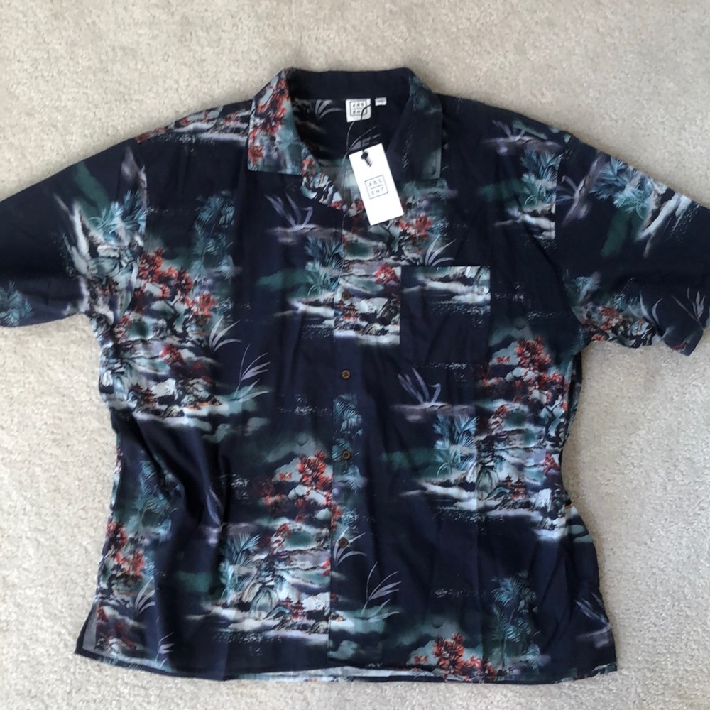 Mens short sleeve shirt summer 3XL